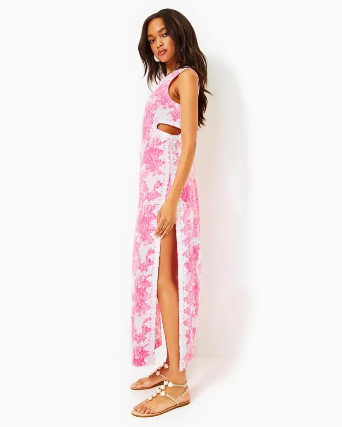 Women Lilly Pulitzer Dresses Harlyn Maxi Romper Resort White Pb Anniversary Toile Women Lilly Pulitzer Dresses Harlyn Maxi Romper Resort White Pb Anniversary Toile