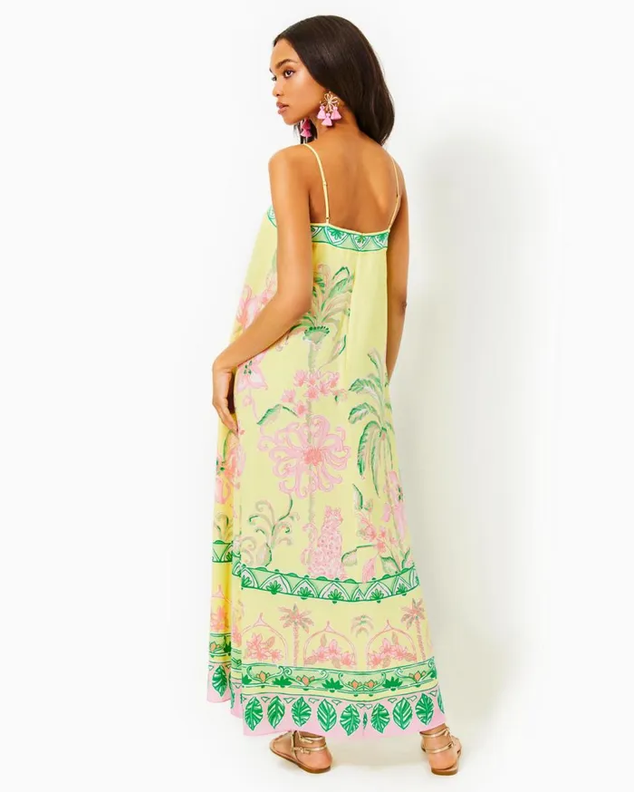 Women Lilly Pulitzer Dresses Jesslyn Silk Maxi Slip Dress Finch Yellow Tropical Oasis Engineered Woven Maxi Dre Women Lilly Pulitzer Dresses Jesslyn Silk Maxi Slip Dress Finch Yellow Tropical Oasis Engineered Woven Maxi Dre