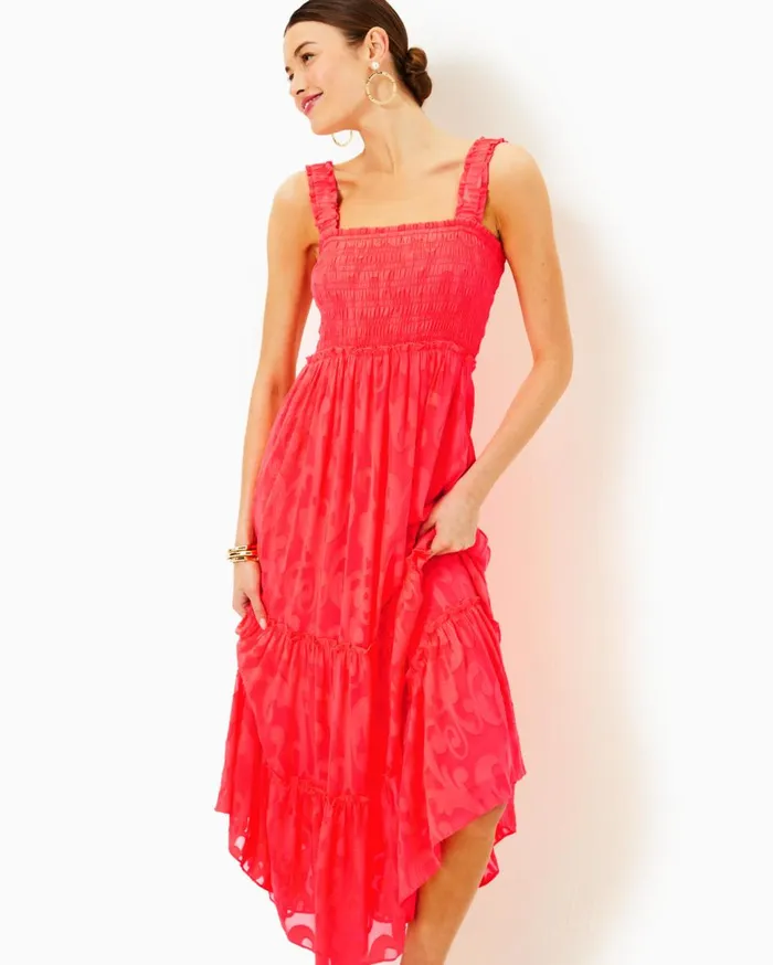 Women Lilly Pulitzer Dresses Jesslyn Silk Maxi Slip Dress Finch Yellow Tropical Oasis Engineered Woven Maxi Dre Women Lilly Pulitzer Dresses Jesslyn Silk Maxi Slip Dress Finch Yellow Tropical Oasis Engineered Woven Maxi Dre