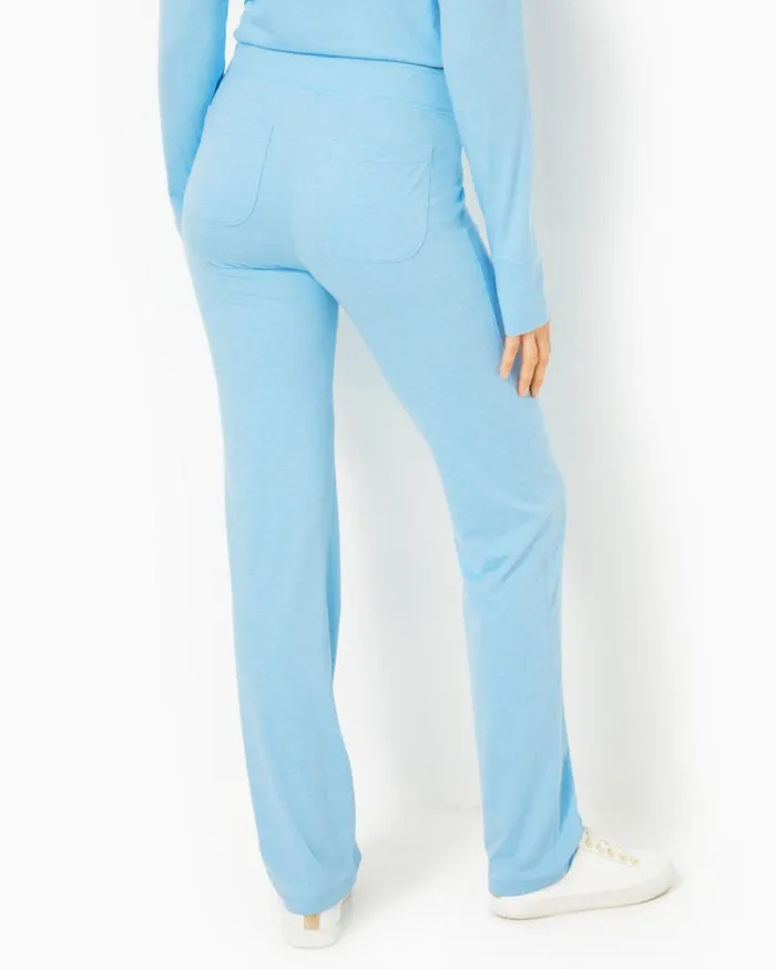 Women Lilly Pulitzer Loungewear UPF 50 Arietta Popover and Tayden Pant Set Heathered Bon Bon Blue Women Lilly Pulitzer Loungewear UPF 50 Arietta Popover and Tayden Pant Set Heathered Bon Bon Blue
