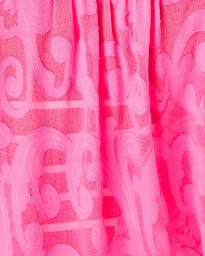 Women Lilly Pulitzer Swim Natalie Shirtdress CoverUp Roxie Pink Poly Crepe Swirl Clip Women Lilly Pulitzer Swim Natalie Shirtdress CoverUp Roxie Pink Poly Crepe Swirl Clip
