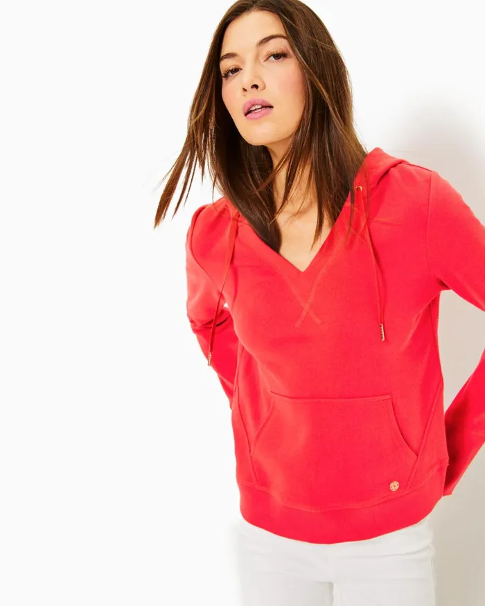 Women Lilly Pulitzer Tops Carrie Pullover Mizner Red Women Lilly Pulitzer Tops Carrie Pullover Mizner Red
