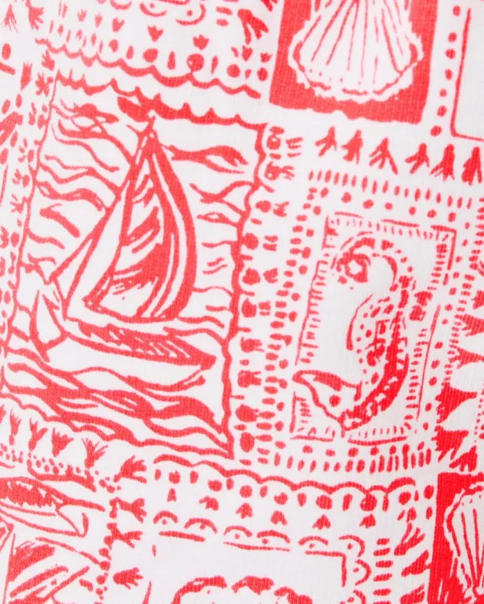 Women Lilly Pulitzer Tops UPF 50 Skipper Popover Mizner Red Seaside Harbour Women Lilly Pulitzer Tops UPF 50 Skipper Popover Mizner Red Seaside Harbour