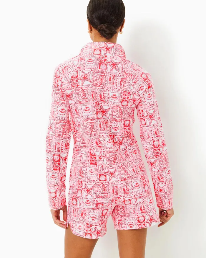 Women Lilly Pulitzer Tops UPF 50 Skipper Popover Mizner Red Seaside Harbour Women Lilly Pulitzer Tops UPF 50 Skipper Popover Mizner Red Seaside Harbour