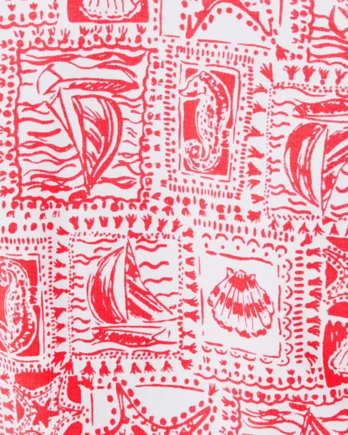 Women Lilly Pulitzer Tops UPF 50 Skipper Popover Mizner Red Seaside Harbour Women Lilly Pulitzer Tops UPF 50 Skipper Popover Mizner Red Seaside Harbour