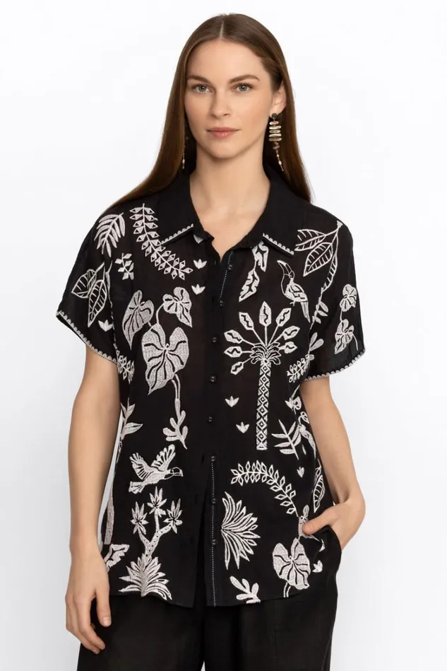 Women LUCIANA DOLMAN SHIRT Black Johnny Was Tops Women LUCIANA DOLMAN SHIRT Black Johnny Was Tops