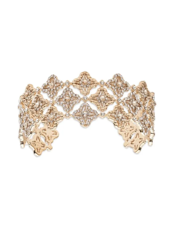 Women Marchesa Jewelry Lace Cuff Bracelet Gold
