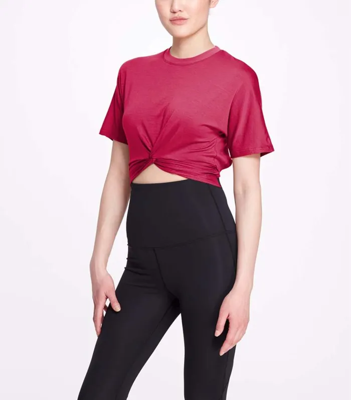 Women Marchesa Marchesa Active Azalea Pink Open Back Cropped Workout Top Azalea Women Marchesa Marchesa Active Azalea Pink Open Back Cropped Workout Top Azalea