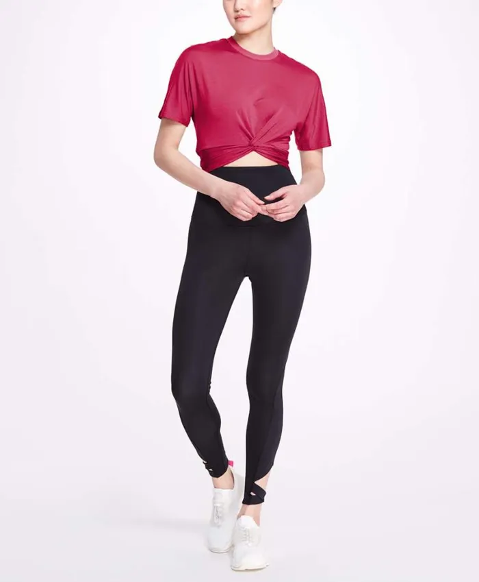 Women Marchesa Marchesa Active Azalea Pink Open Back Cropped Workout Top Azalea Women Marchesa Marchesa Active Azalea Pink Open Back Cropped Workout Top Azalea