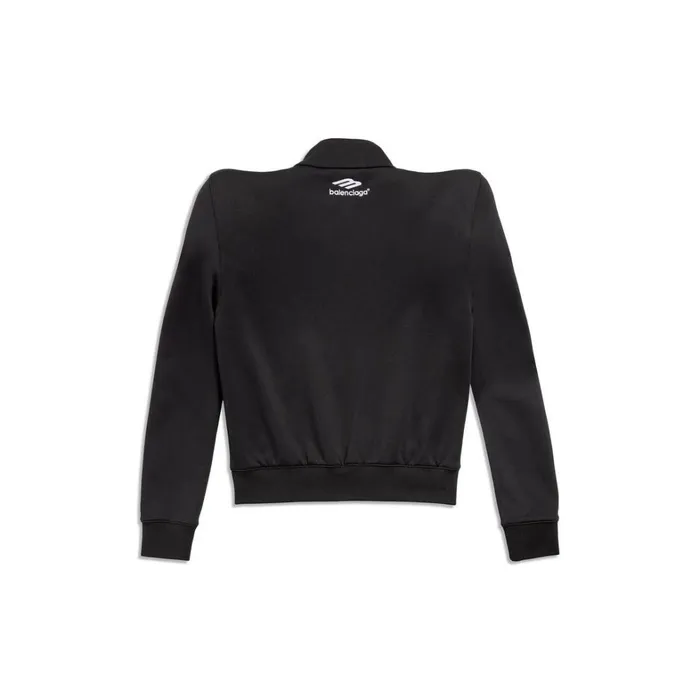 WomenMen Coats and Jackets Balenciaga 3b Sports Icon Round Shoulder Jacket In Blackwhite