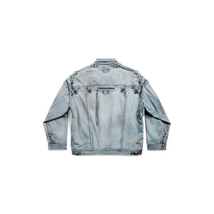WomenMen Coats and Jackets Balenciaga Cagole Oversized Jacket In Blue