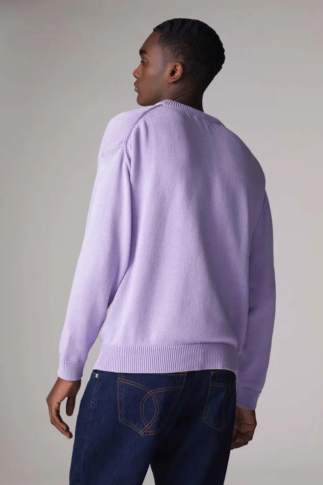 WomenMen Fiorucci Sweatshirts and Hoodies Unisex Milano Angels Knit Jumper Purple WomenMen Fiorucci Sweatshirts and Hoodies Unisex Milano Angels Knit Jumper Purple