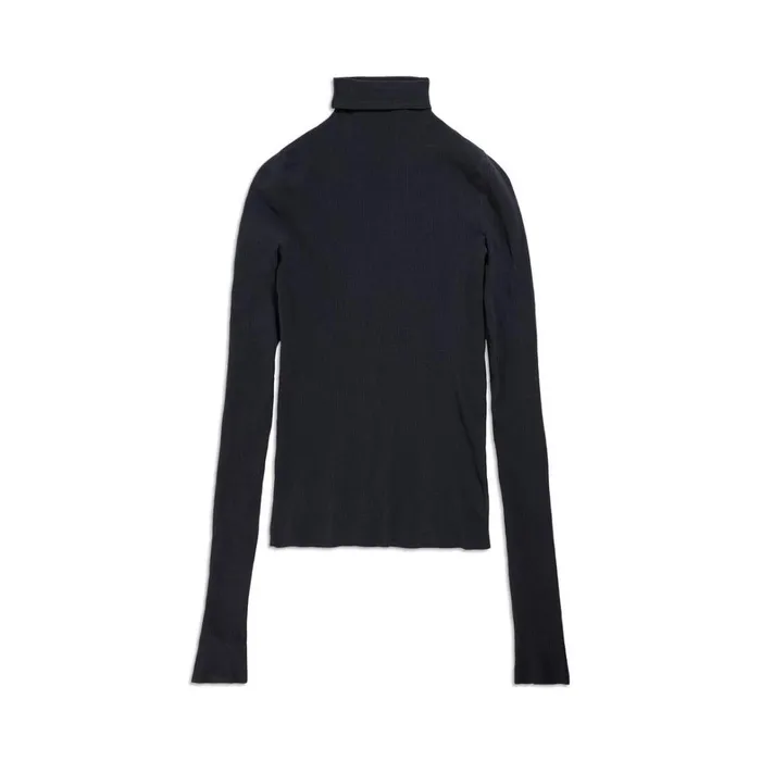 WomenMen Knitwear Balenciaga Turtleneck Sweater In Black