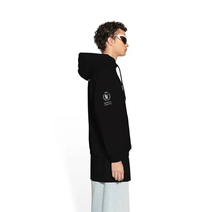 WomenMen Sweatshirts and Hoodies Balenciaga Wfp Hoodie Medium Fit In Black