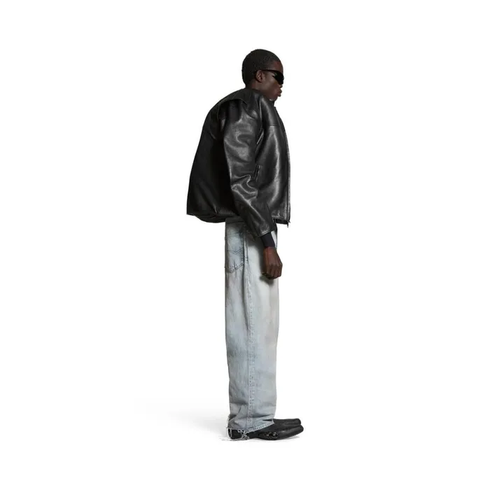 WomenMen Trousers Balenciaga Baggy Trousers In Blue