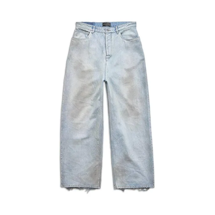 WomenMen Trousers Balenciaga Baggy Trousers In Blue