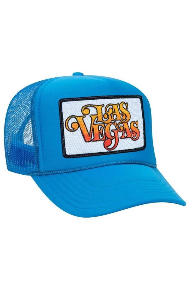 WomenMen Trucker Hats Aviator Nation Las Vegas Script Trucker Hat