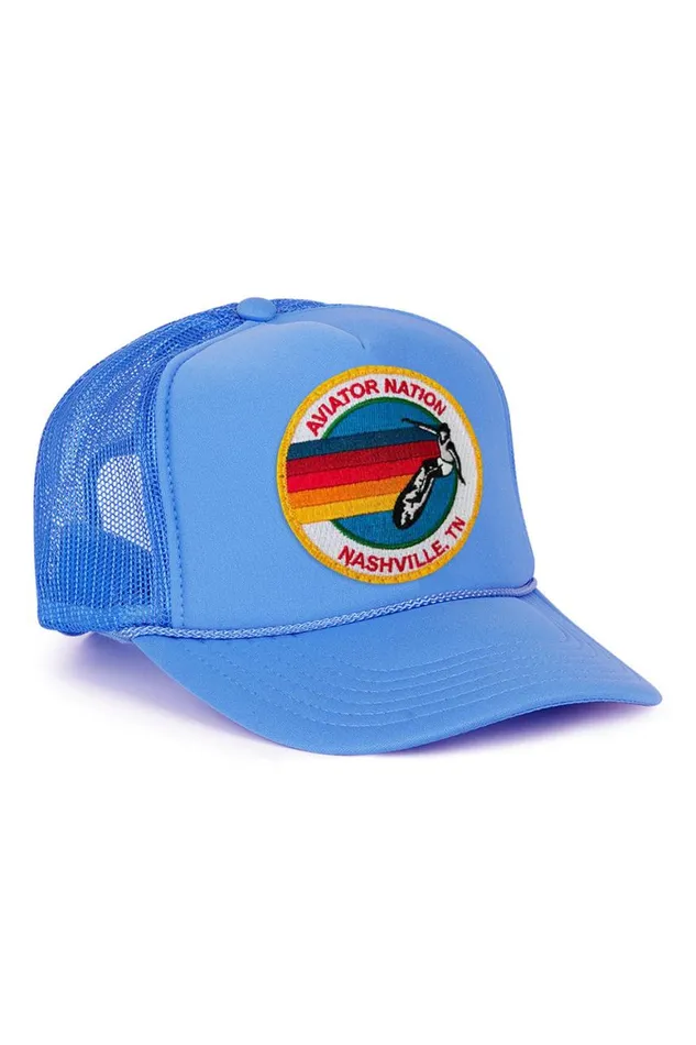 WomenMen Trucker Hats Aviator Nation Nashville Vintage Low Rise Trucker Hat