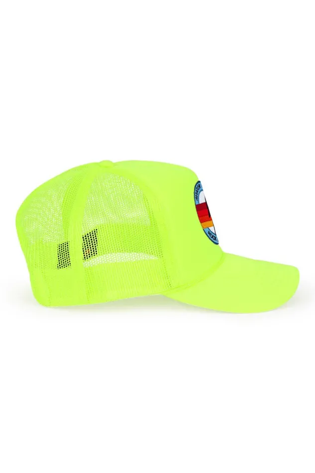 WomenMen Trucker Hats Aviator Nation Rock And Roll Bolt Vintage Trucker Hat