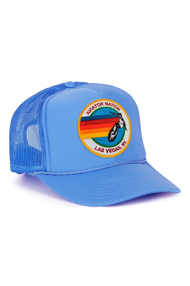 WomenMen Trucker Hats Aviator Nation Signature Las Vegas 8211 Vintage Low Rise Trucker