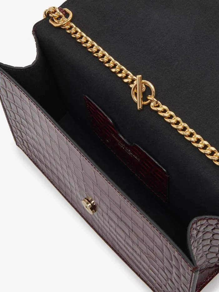 Women Mini Bags Alexander McQueen Top Handle Skull Bag Madder
