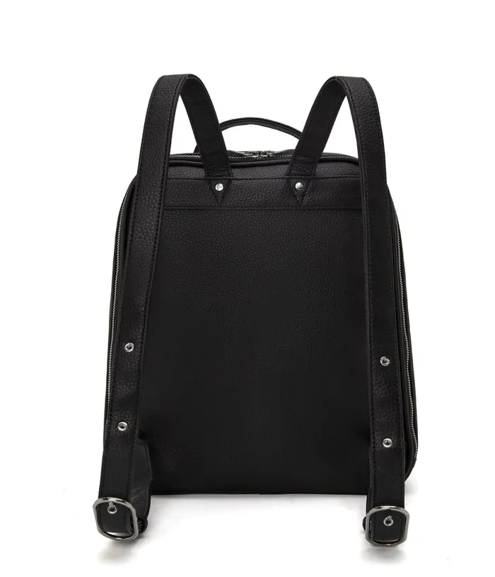 Women Nava Vegan Backpack 8211 Purity Black Matt and Nat Backpacks