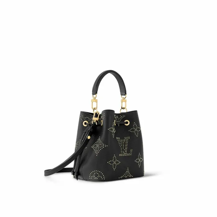 Women NeoNoe Bag Louis Vuitton Louis Vuitton M46734 Nono BB Black Monogram Empreinte Studs 8211 Louis Vuitton Handbag Store