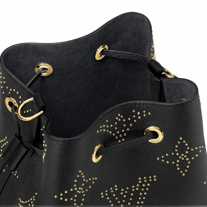 Women NeoNoe Bag Louis Vuitton Louis Vuitton M46734 Nono BB Black Monogram Empreinte Studs 8211 Louis Vuitton Handbag Store