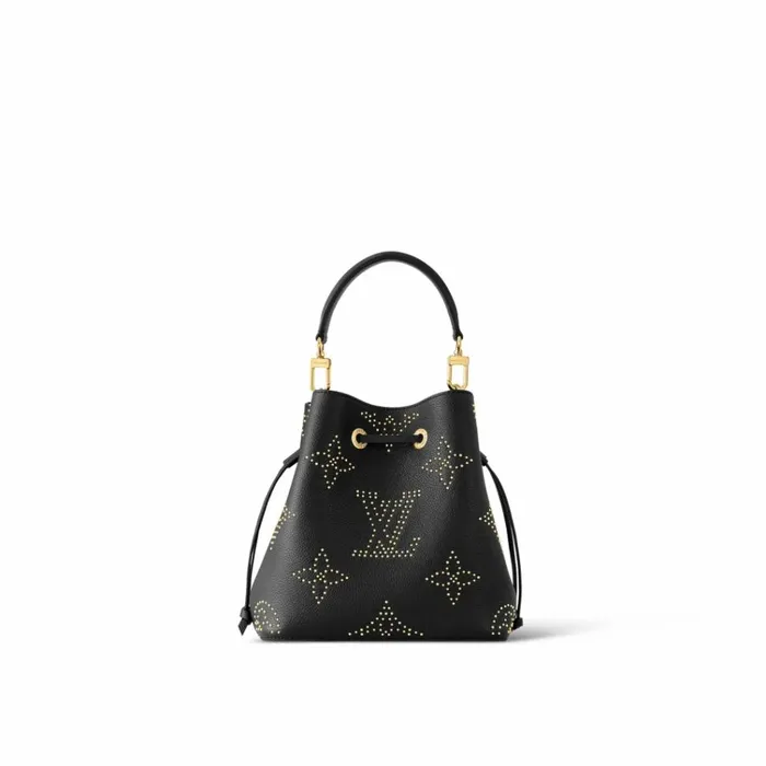 Women NeoNoe Bag Louis Vuitton Louis Vuitton M46734 Nono BB Black Monogram Empreinte Studs 8211 Louis Vuitton Handbag Store