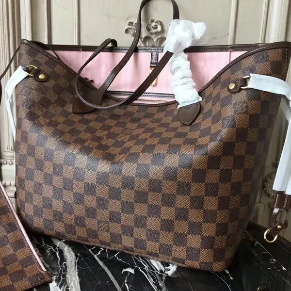 Women Neverfull Bag Louis Vuitton Louis Vuitton N41603 Neverfull MM Shoulder Bag Damier Ebene Canvas 8211 Louis Vuitton Handbag Store