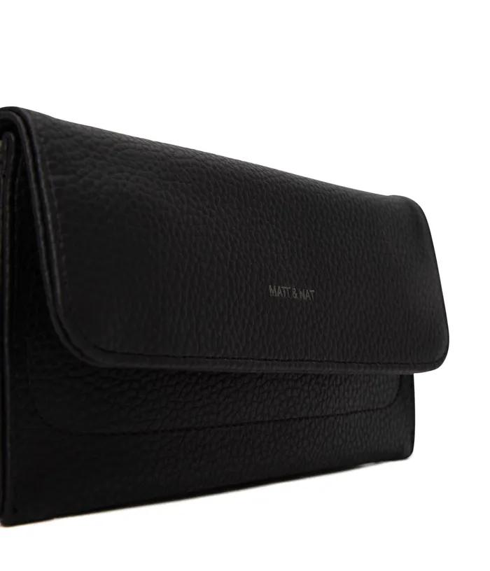 Women Niki Vegan Wallet 8211 Purity Black Matt and Nat Wallets