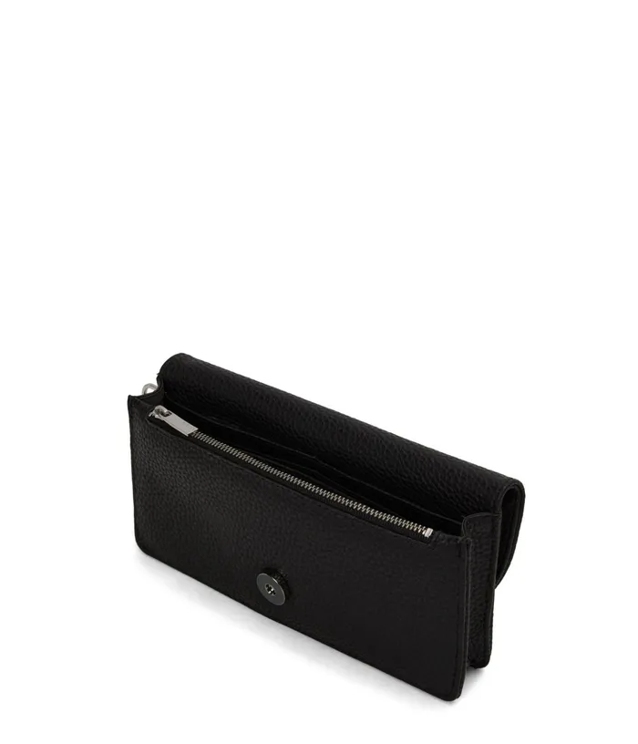 Women Note Vegan Wallet 8211 Purity Black Matt and Nat Wallets