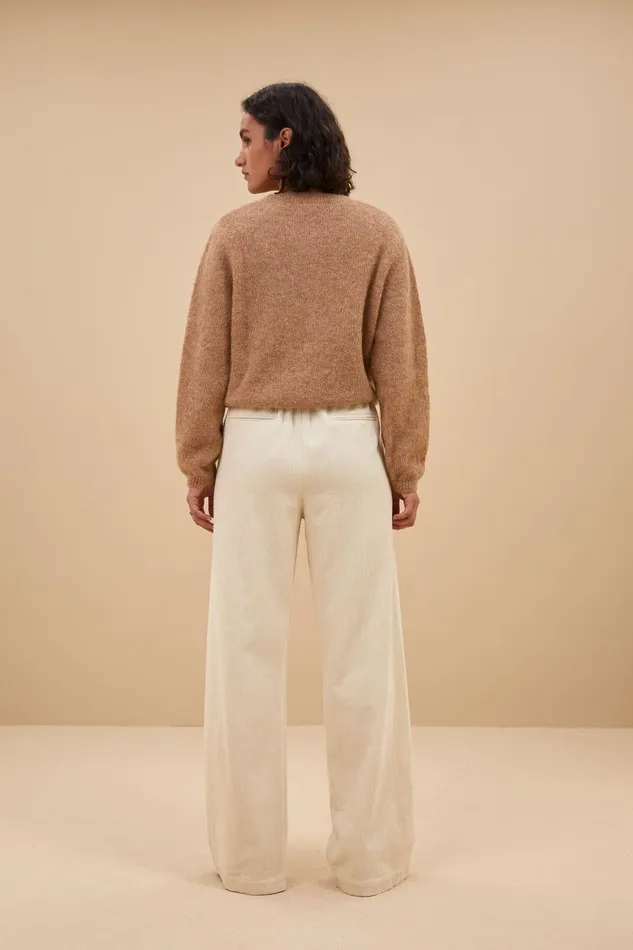 Women Odin Cord Pants Sand Shell Bybar Trousers