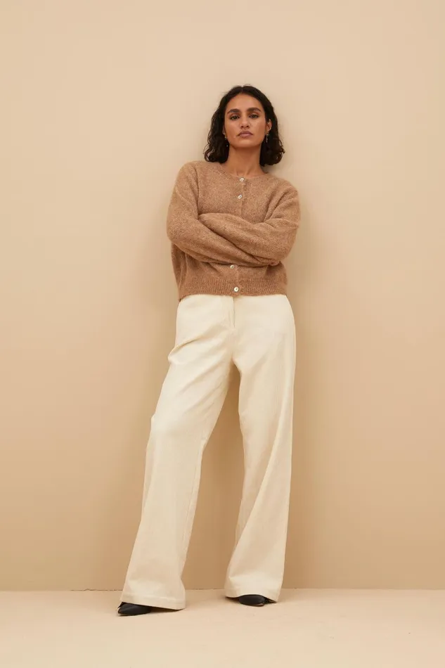 Women Odin Cord Pants Sand Shell Bybar Trousers