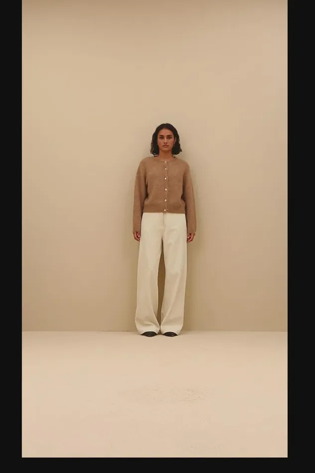 Women Odin Cord Pants Sand Shell Bybar Trousers