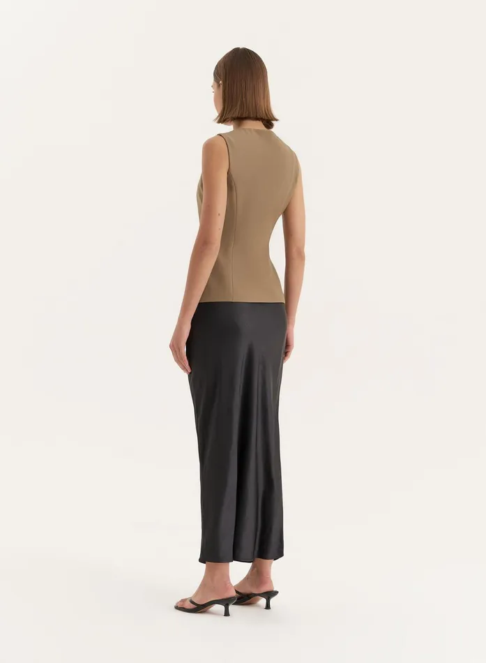 Women Olive Tailored Waistcoat Briella 4th and Reckless Tops