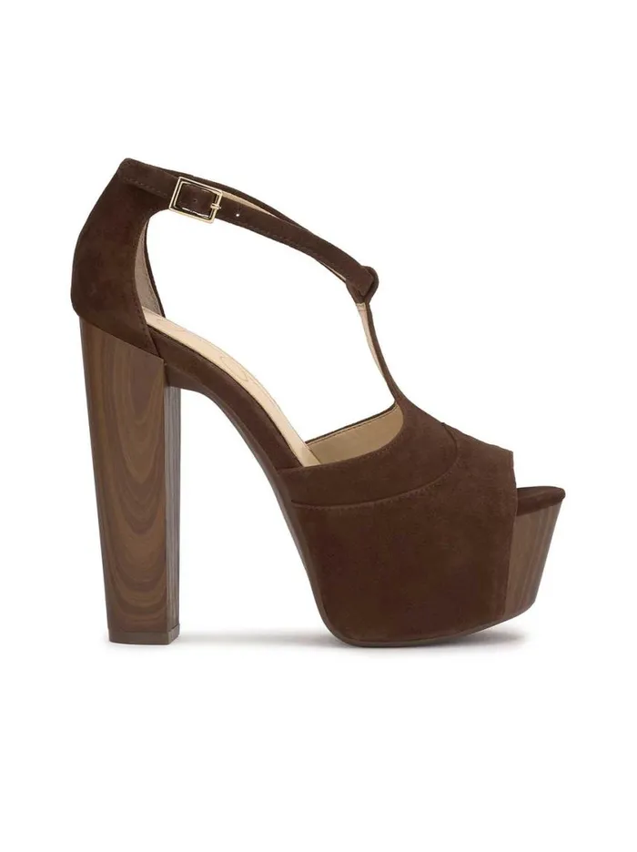 Women Platforms Jessica Simpson Dany Tstrap Platform Sandal In Walnut