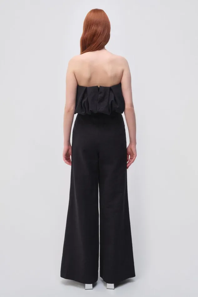Women Puff Jumpsuit Black Jonathan Simkhai Dresses and Jumpsuits