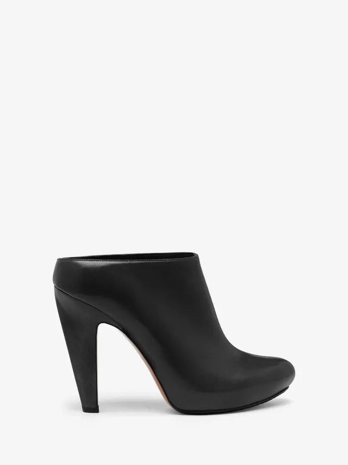 Women Pumps Alexander McQueen The Edge Platform Mule Black