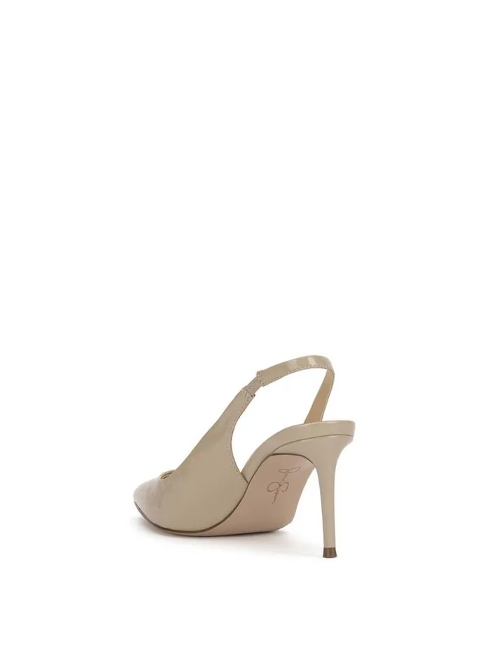 Women Pumps Jessica Simpson Souli Sling Back Heel In Stormy Grey