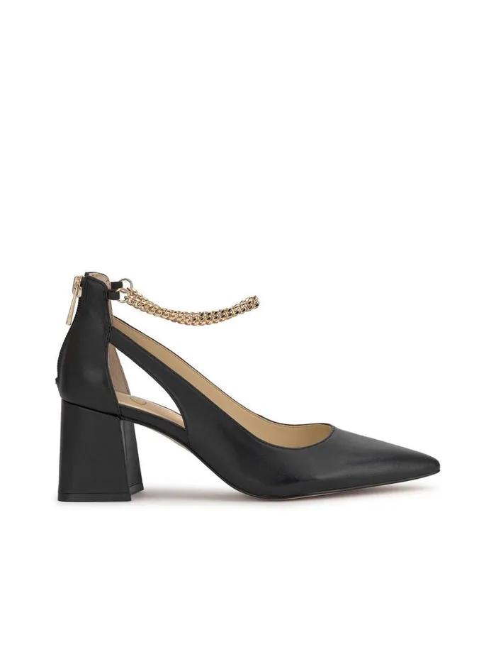 Women Pumps Jessica Simpson Sylan Chain Ankle Strap Pump In Black