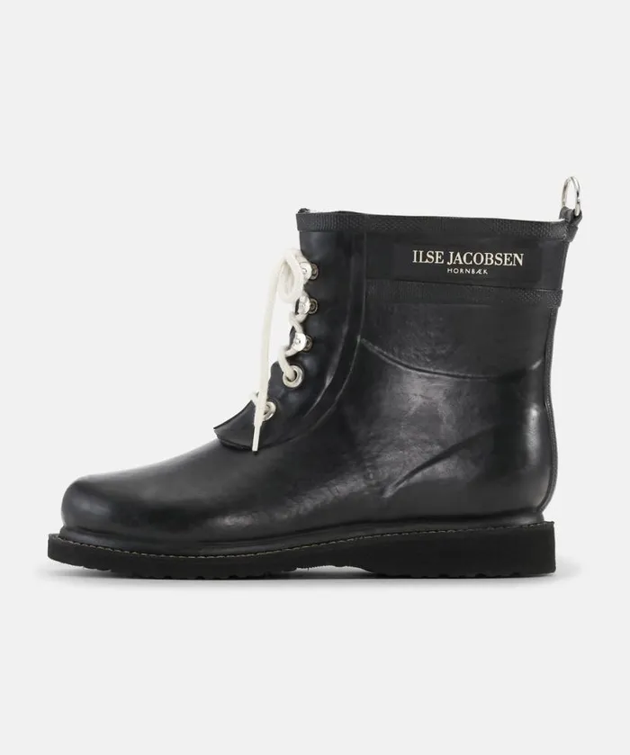 Women Rainboots Short Ilse Jacobsen Short Rubber Boots 8211 Black Women Rainboots Short Ilse Jacobsen Short Rubber Boots 8211 Black