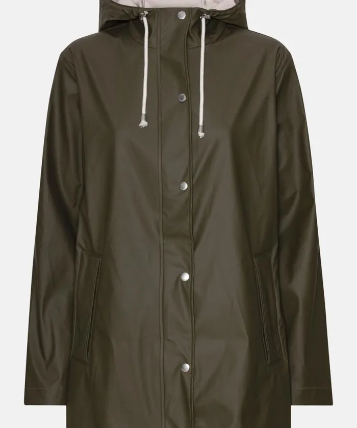 Women Raincoats Ilse Jacobsen Rain Jacket 8211 Army Women Raincoats Ilse Jacobsen Rain Jacket 8211 Army