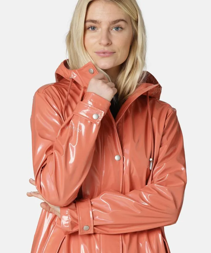 Women Raincoats Ilse Jacobsen Raincoat 8211 Apricot Women Raincoats Ilse Jacobsen Raincoat 8211 Apricot