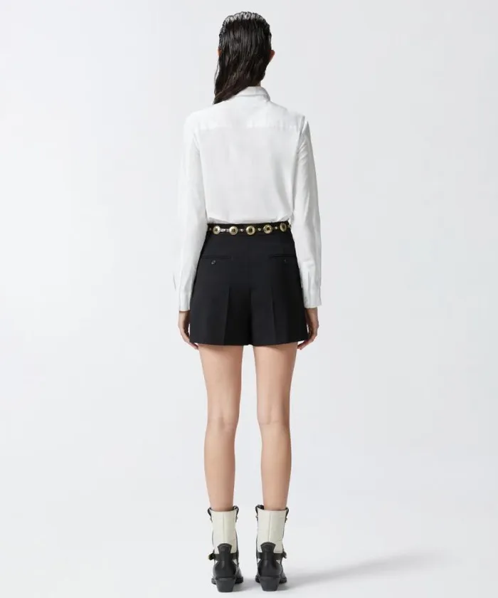 Women Shirts And Blouses Pinko Slimfit Stretch Poplin Shit With Embroidery Bright White Women Shirts And Blouses Pinko Slimfit Stretch Poplin Shit With Embroidery Bright White