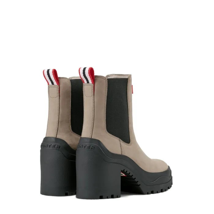 Women Short and Ankle Boots Hunter Boots Miana Heeled Waterproof Chelsea Boots Dark Natural Women Short and Ankle Boots Hunter Boots Miana Heeled Waterproof Chelsea Boots Dark Natural