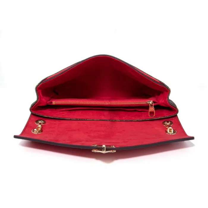 Women Shoulder and Totes Louis Vuitton Louis Vuitton Monogram Canvas Pallas Chain M41201 Cerise 8211 Louis Vuitton Handbag Store