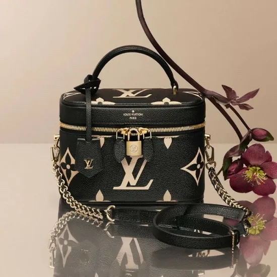 Women Shoulder and Totes Louis Vuitton Louis Vuitton Vanity PM Black M45780 Creme M45599 8211 Louis Vuitton Handbag Store