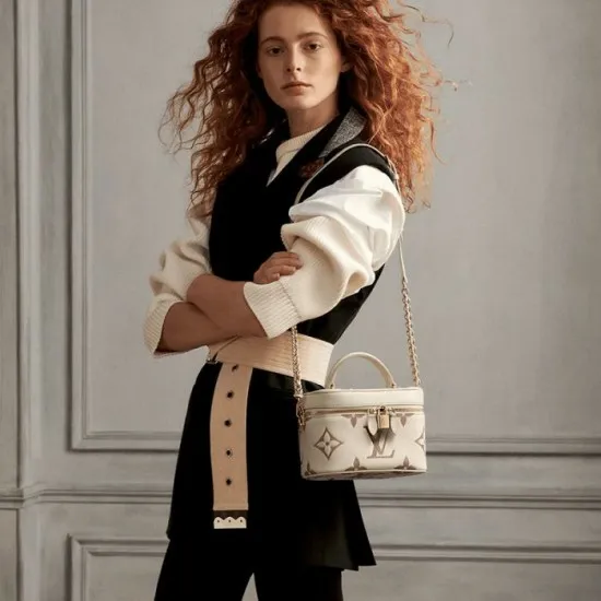 Women Shoulder and Totes Louis Vuitton Louis Vuitton Vanity PM Black M45780 Creme M45599 8211 Louis Vuitton Handbag Store
