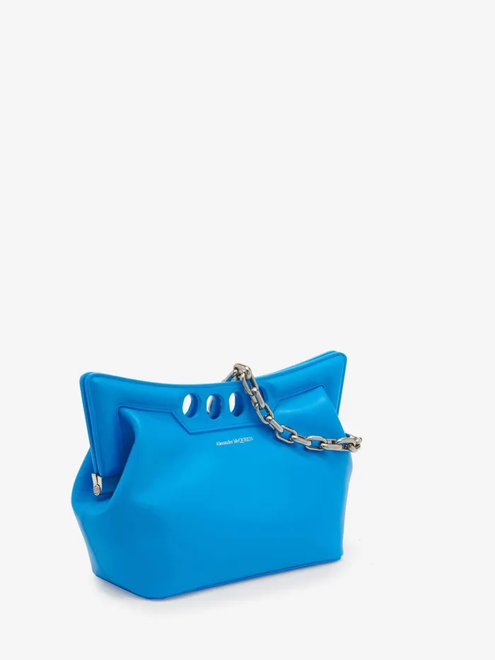 Women Shoulder Bags Alexander McQueen The Peak Bag Small Lapis Blue